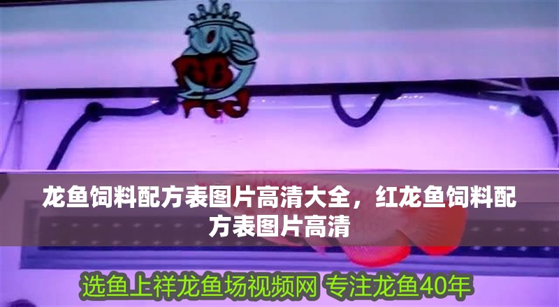 龍魚飼料配方表圖片高清大全，紅龍魚飼料配方表圖片高清