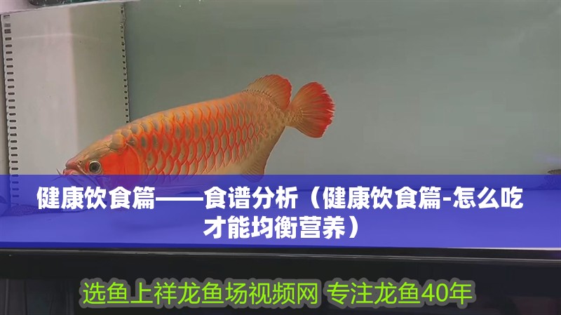 健康飲食篇——食譜分析（健康飲食篇-怎么吃才能均衡營養(yǎng)）