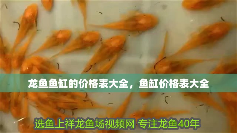 龍魚魚缸的價(jià)格表大全，魚缸價(jià)格表大全