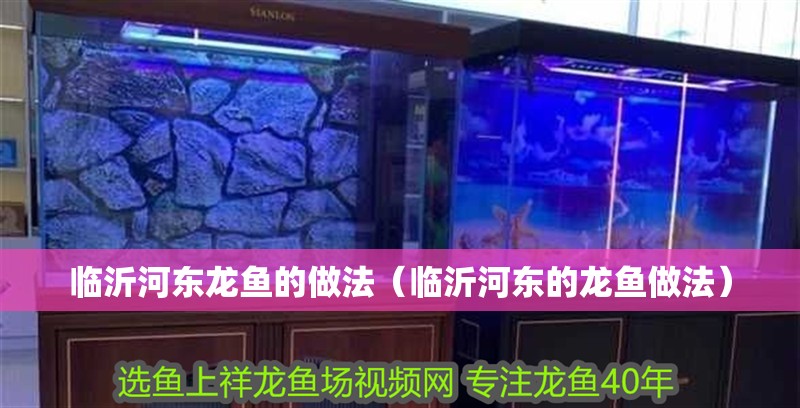 臨沂河?xùn)|龍魚(yú)的做法（臨沂河?xùn)|的龍魚(yú)做法）