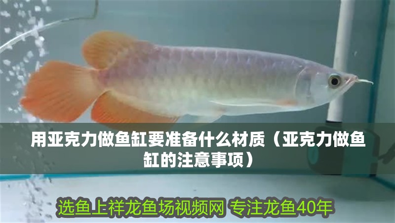 用亞克力做魚缸要準備什么材質（亞克力做魚缸的注意事項）