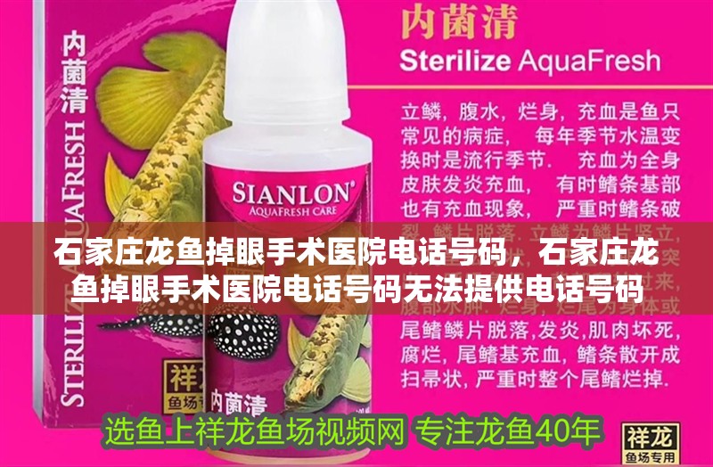 石家莊龍魚掉眼手術(shù)醫(yī)院電話號(hào)碼，石家莊龍魚掉眼手術(shù)醫(yī)院電話號(hào)碼無法提供電話號(hào)碼
