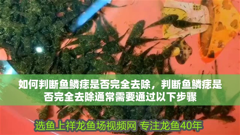 如何判斷魚鱗痣是否完全去除，判斷魚鱗痣是否完全去除通常需要通過以下步驟