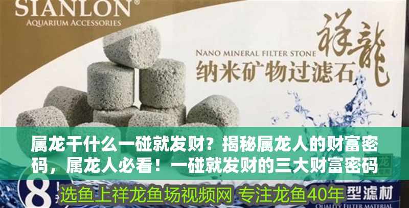 屬龍干什么一碰就發(fā)財(cái)？揭秘屬龍人的財(cái)富密碼，屬龍人必看！一碰就發(fā)財(cái)?shù)娜筘?cái)富密碼大揭秘 屬龍干什么一碰就發(fā)財(cái)？揭秘屬龍人的財(cái)富密碼，屬龍人必看！一碰就發(fā)財(cái)?shù)娜筘?cái)富密碼大揭秘 龍魚百科 第1張