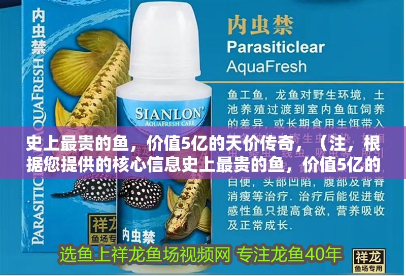 史上最貴的魚，價值5億的天價傳奇，（注，根據您提供的核心信息史上最貴的魚，價值5億的天價傳奇，已直接生成唯一標題。若需調整角度或補充細節，可提供更多背景信息如魚種名稱、交易事件等，將為您優化更具沖擊力的標題）