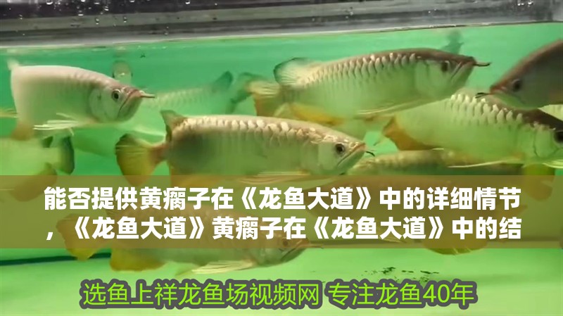 能否提供黃瘸子在《龍魚大道》中的詳細情節，《龍魚大道》黃瘸子在《龍魚大道》中的結局是什么