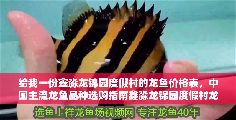 給我一份鑫淼龍錦園度假村的龍魚價格表，中國主流龍魚品種選購指南鑫淼龍錦園度假村龍魚價格表