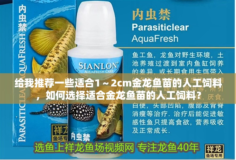 給我推薦一些適合1～2cm金龍魚苗的人工飼料，如何選擇適合金龍魚苗的人工飼料？ 給我推薦一些適合1～2cm金龍魚苗的人工飼料，如何選擇適合金龍魚苗的人工飼料？ 龍魚百科