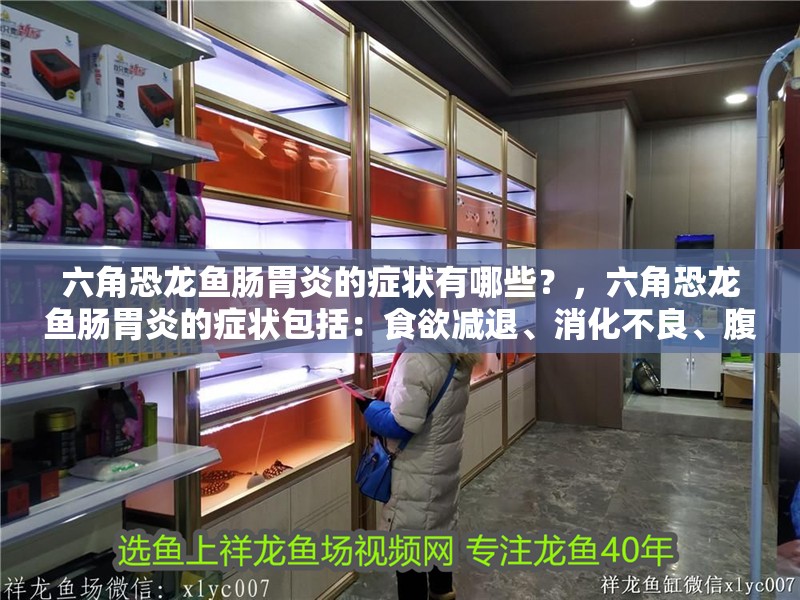 六角恐龍魚腸胃炎的癥狀有哪些？，六角恐龍魚腸胃炎的癥狀包括：食欲減退、消化不良、腹瀉或嘔吐