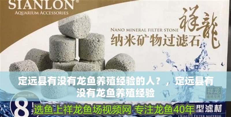 定遠縣有沒有龍魚養殖經驗的人？，定遠縣有沒有龍魚養殖經驗