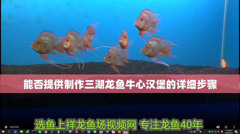 能否提供制作三湖龍魚牛心漢堡的詳細步驟