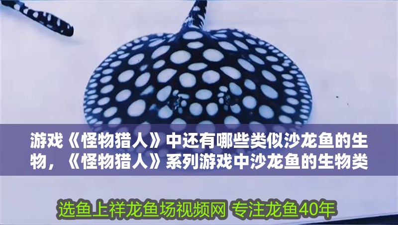 游戲《怪物獵人》中還有哪些類似沙龍魚(yú)的生物，《怪物獵人》系列游戲中沙龍魚(yú)的生物類似沙龍魚(yú)的生物