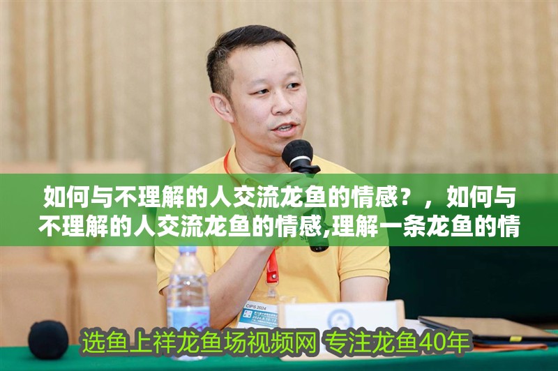 如何與不理解的人交流龍魚的情感？，如何與不理解的人交流龍魚的情感,理解一條龍魚的情緒