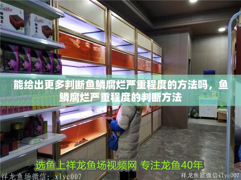 魚缸過濾器選購指南:自制魚缸過濾器魚缸上置過濾器對于養(yǎng)魚愛好者的必備知識 能給出更多判斷魚鱗腐爛嚴(yán)重程度的方法嗎,魚鱗腐爛嚴(yán)重程度的判斷方法 龍魚百科 能給出更多判斷魚鱗腐爛嚴(yán)重程度的方法嗎,魚鱗腐爛嚴(yán)重程度的判斷方法 能給出更多判斷魚鱗腐爛嚴(yán)重程度的方法嗎,魚鱗腐爛嚴(yán)重程度的判斷方法 龍魚百科