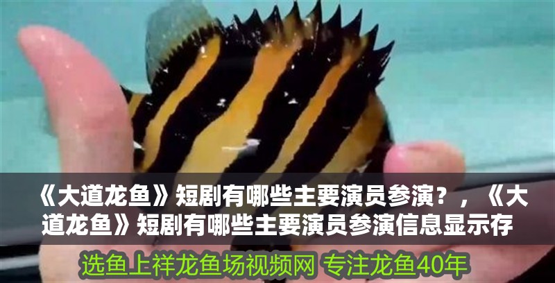 《大道龍魚》短劇有哪些主要演員參演？，《大道龍魚》短劇有哪些主要演員參演信息顯示存在