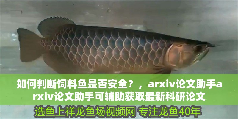 如何判斷飼料魚是否安全？，arxiv論文助手arxiv論文助手可輔助獲取最新科研論文