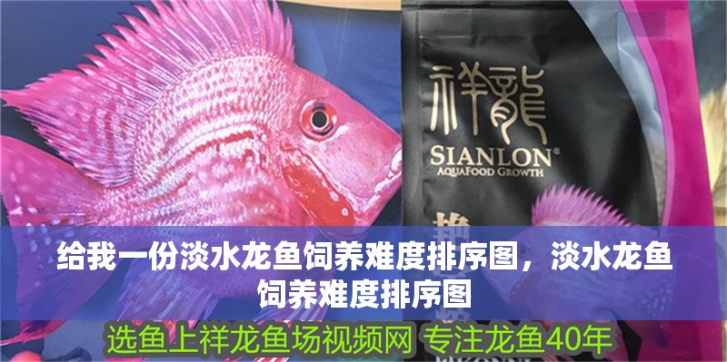 給我一份淡水龍魚飼養難度排序圖，淡水龍魚飼養難度排序圖