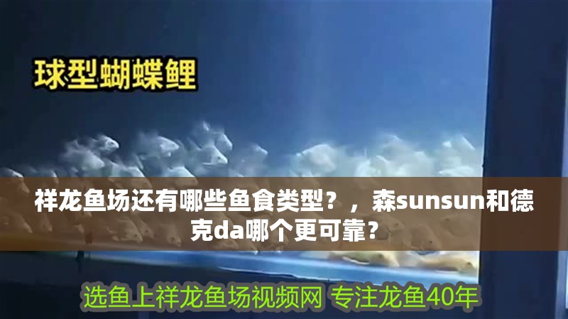 祥龍魚場還有哪些魚食類型？，森sunsun和德克da哪個更可靠？
