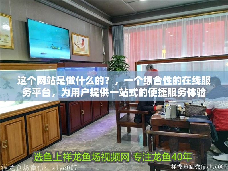 這個網(wǎng)站是做什么的？，一個綜合性的在線服務(wù)平臺，為用戶提供一站式的便捷服務(wù)體驗