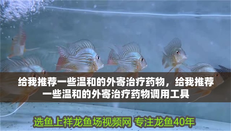 給我推薦一些溫和的外寄治療藥物，給我推薦一些溫和的外寄治療藥物調用工具