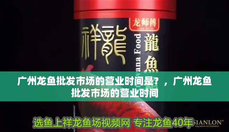 廣州龍魚批發市場的營業時間是？，廣州龍魚批發市場的營業時間