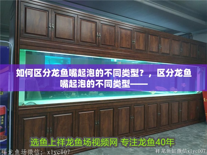如何區分龍魚嘴起泡的不同類型？，區分龍魚嘴起泡的不同類型——
