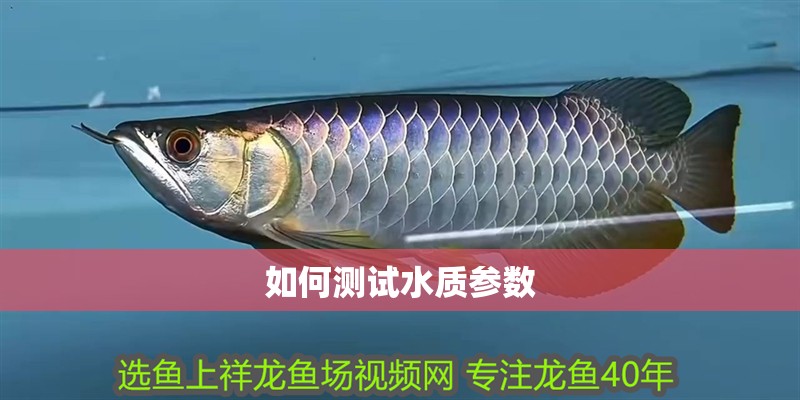 如何測試水質參數