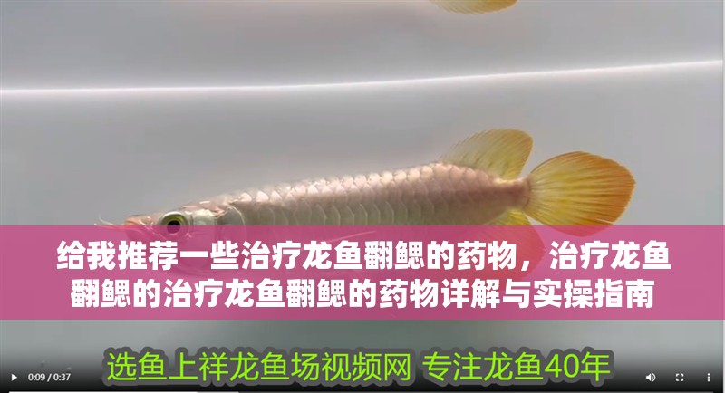 給我推薦一些治療龍魚翻鰓的藥物，治療龍魚翻鰓的治療龍魚翻鰓的藥物詳解與實操指南