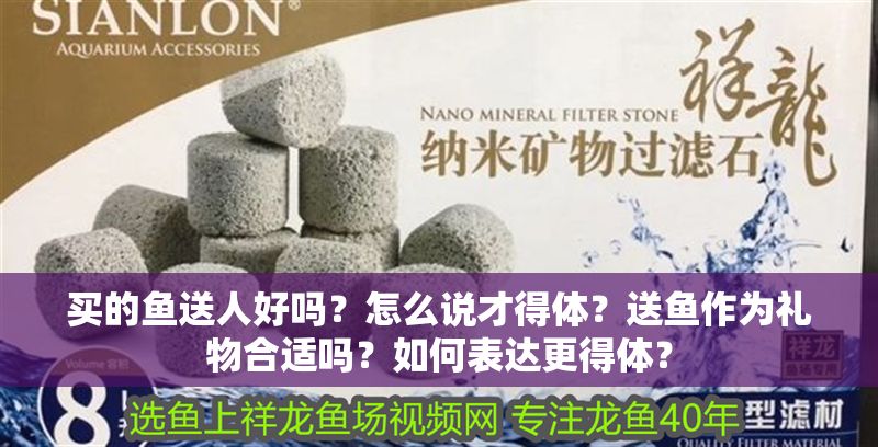 買的魚送人好嗎？怎么說才得體？送魚作為禮物合適嗎？如何表達更得體？