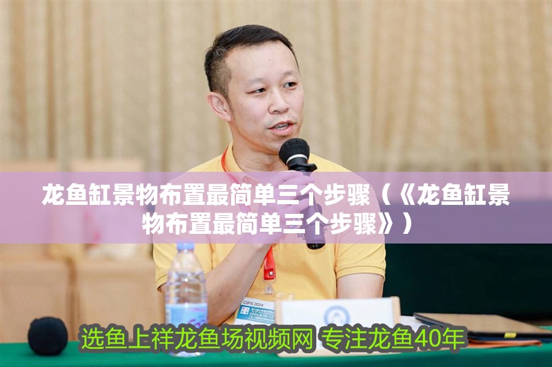 龍魚缸景物布置最簡單三個步驟（《龍魚缸景物布置最簡單三個步驟》）