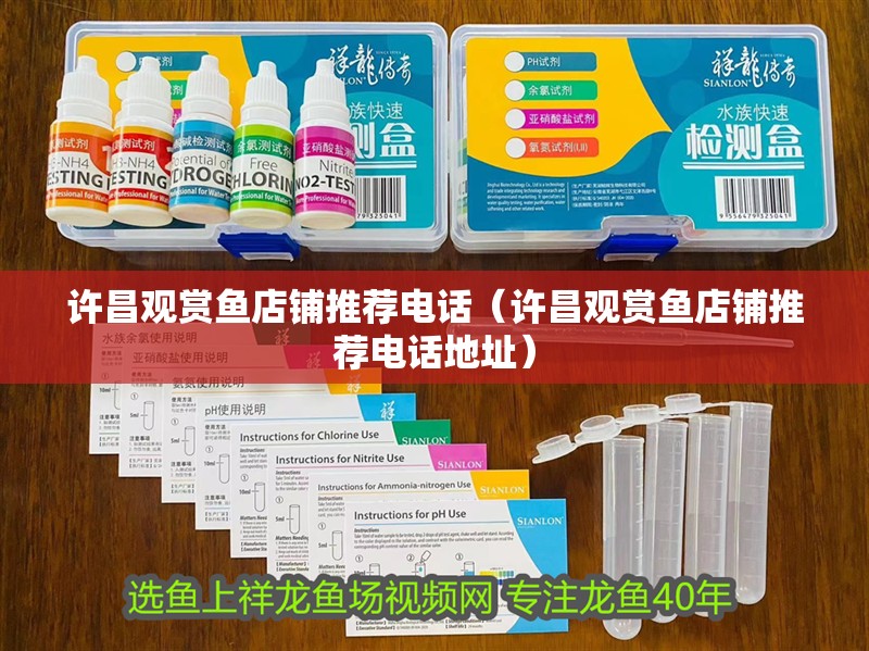 許昌觀賞魚(yú)店鋪推薦電話（許昌觀賞魚(yú)店鋪推薦電話地址）