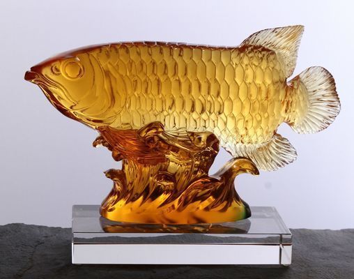 石雕金龍魚擺件，石雕金龍魚擺件的價格