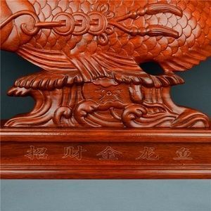 巨型金龍魚木雕價格多少：巨型金龍魚木雕價格