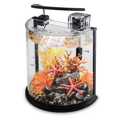 半圓魚缸過濾示意圖，半圓魚缸過濾器安裝教程