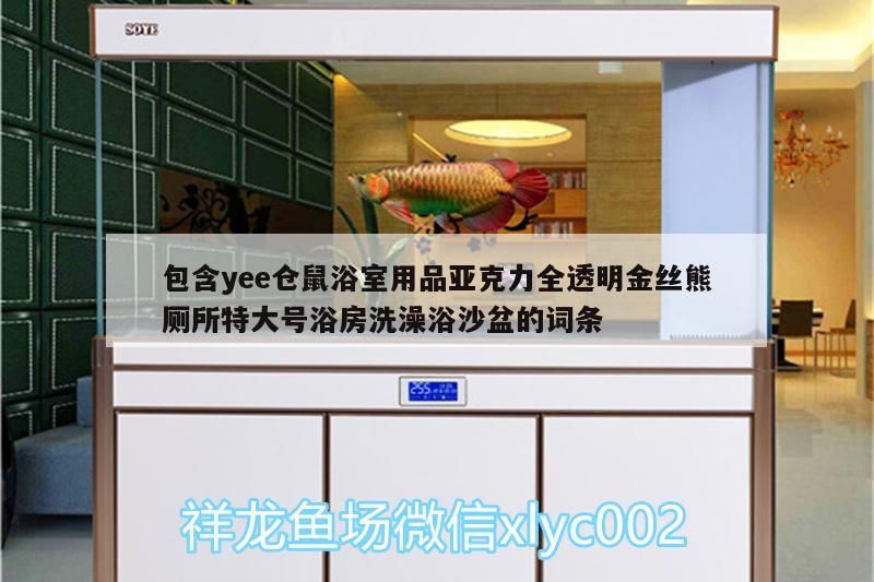 包含yee倉鼠浴室用品亞克力全透明金絲熊廁所特大號浴房洗澡浴沙盆的詞條