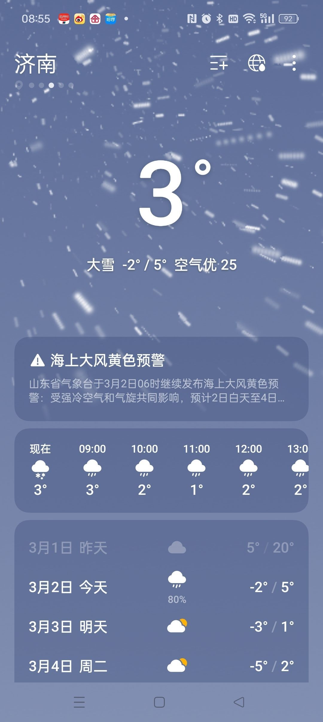 2025年的一場大雪