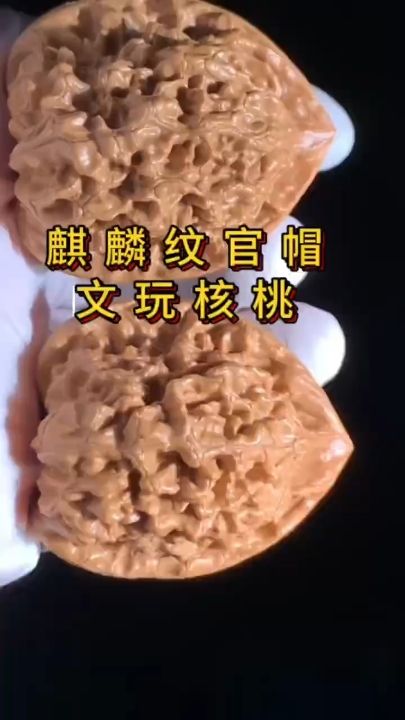 紋官帽核桃，獨特紋理的文