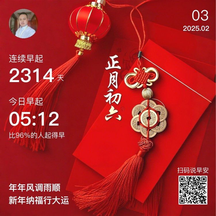 今日初六，年味余韻尚存，新歲征程