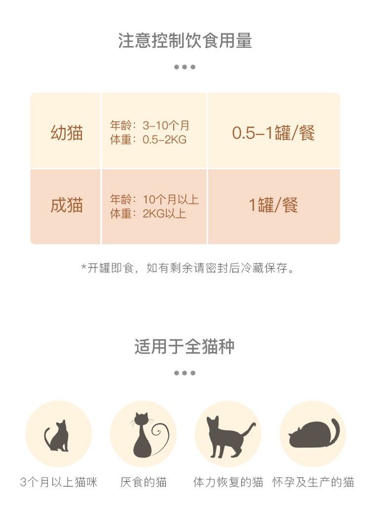 yee貓罐頭增肥營(yíng)養(yǎng)幼貓零食罐補(bǔ)鈣零食混合金槍魚雞心芝士80G6罐
