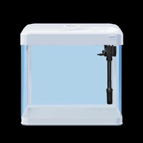 yee魚缸小魚缸客廳生態(tài)缸免換水金魚缸水族箱小型辦公室桌面迷你懶人魚缸（三合一水泵+紅藍白LED燈）240珍珠白高清熱彎標準版