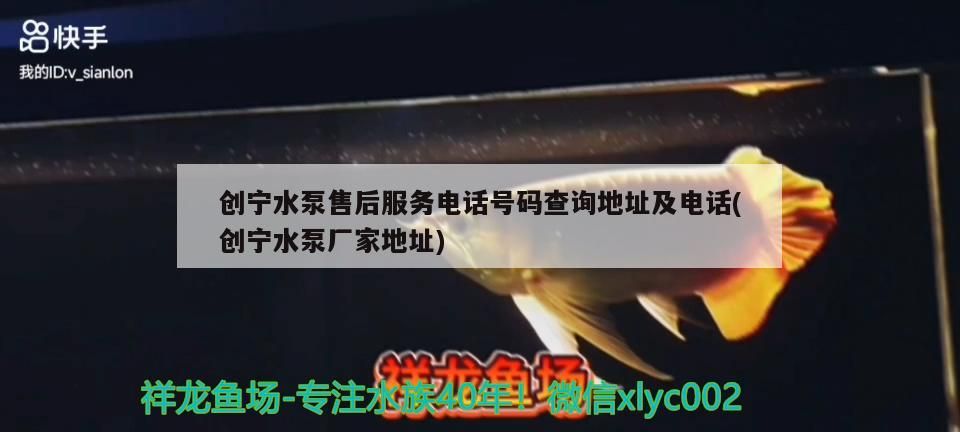 創(chuàng)寧水泵售后服務(wù)電話號(hào)碼查詢地址及電話(創(chuàng)寧水泵廠家地址)