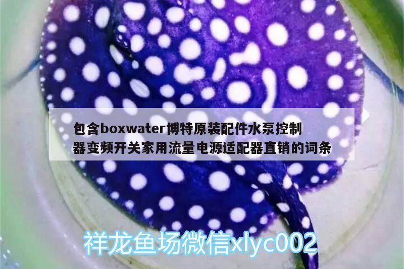包含boxwater博特原裝配件水泵控制器變頻開關家用流量電源適配器直銷的詞條
