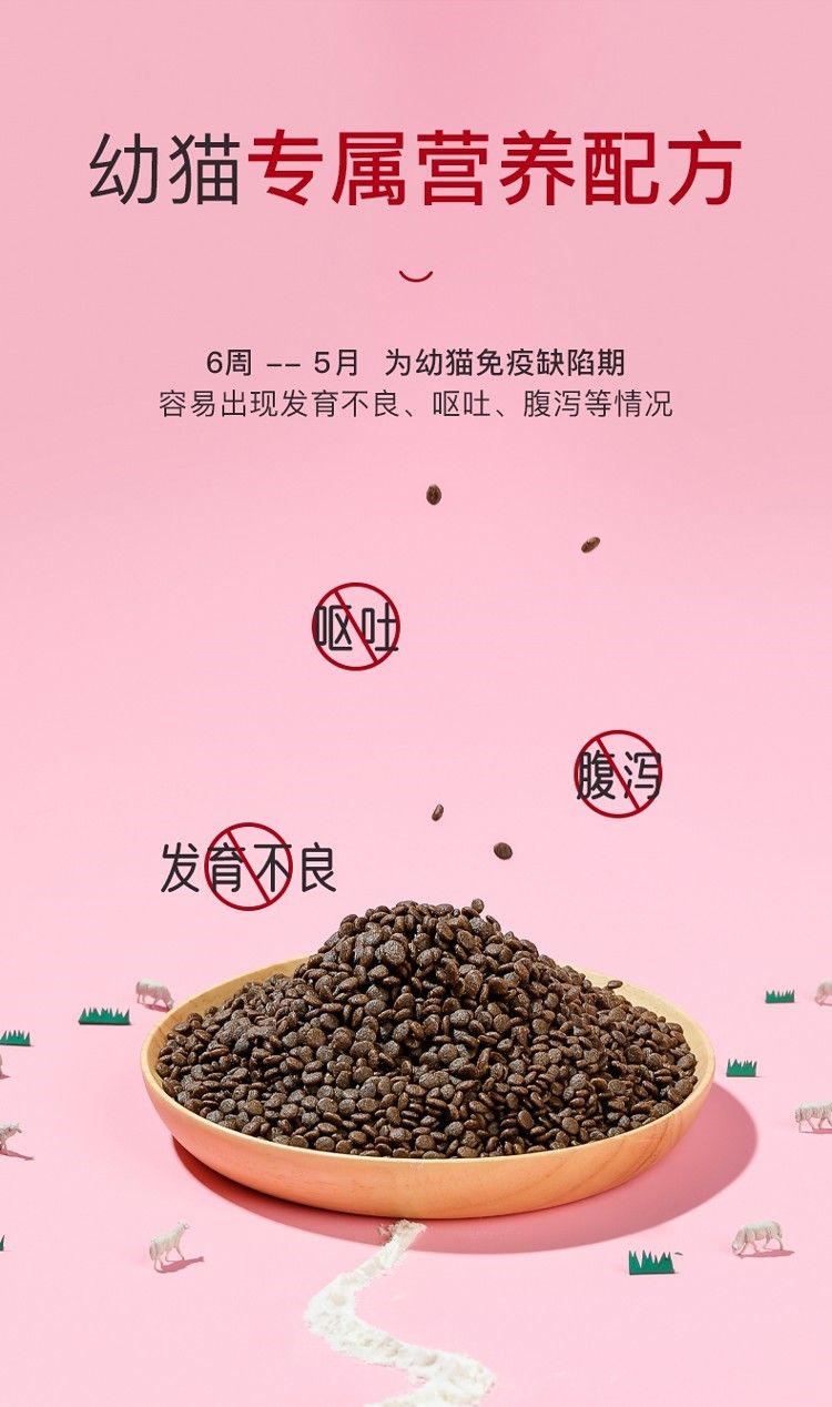 yee幼貓貓糧奶糕1:4:12月小貓專用增肥發(fā)腮營養(yǎng)天然貓咪用品15KG