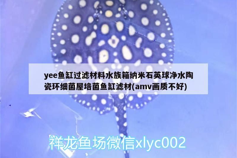 yee魚缸過濾材料水族箱納米石英球凈水陶瓷環細菌屋培菌魚缸濾材(amv畫質不好)