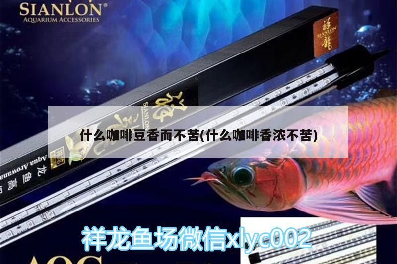 什么咖啡豆香而不苦(什么咖啡香濃不苦)