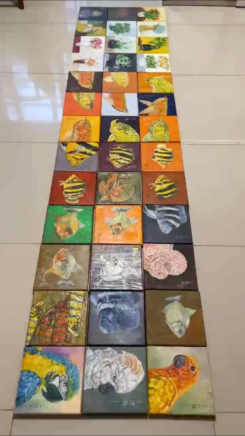 養(yǎng)魚發(fā)燒友的魚缸標(biāo)配油畫！