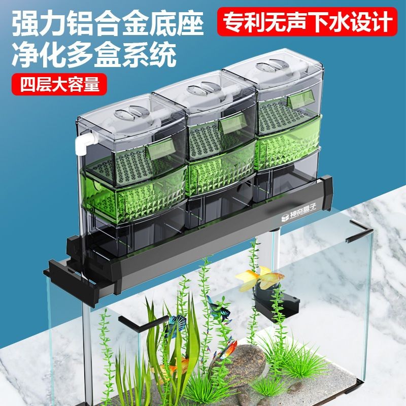 80的魚缸上濾成品缸怎么加強過濾：80的魚缸上濾成品缸的過濾效果