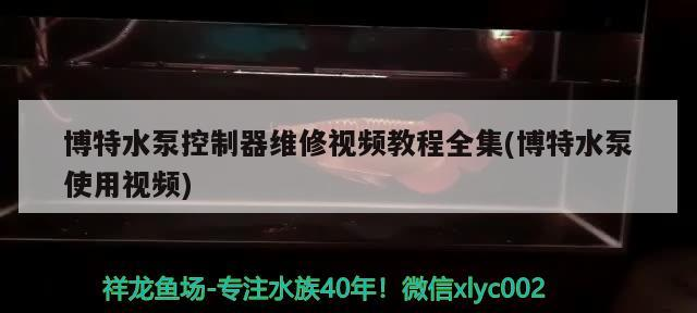 博特水泵控制器維修視頻教程全集(博特水泵使用視頻)