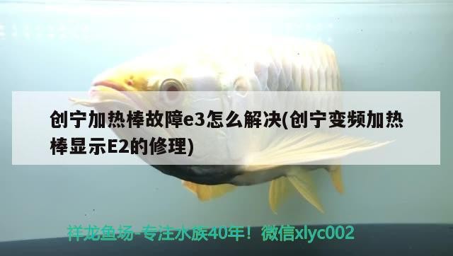 創(chuàng)寧加熱棒故障e3怎么解決(創(chuàng)寧變頻加熱棒顯示E2的修理)
