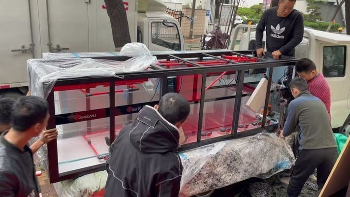 大魚缸安裝流程圖視頻：大型魚缸安裝方法